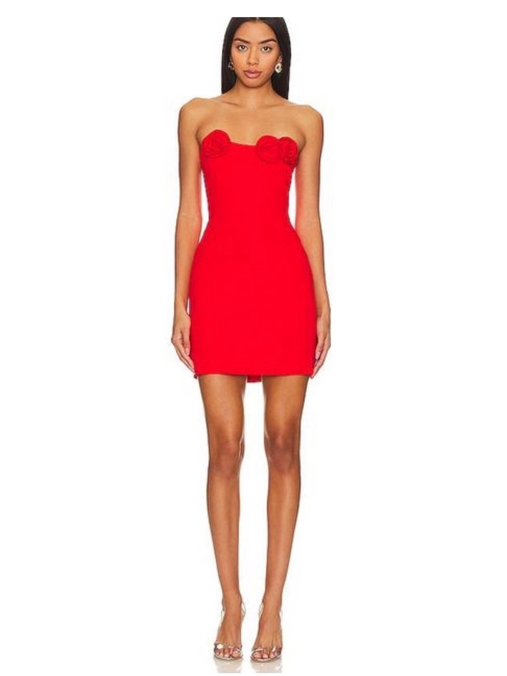 Amanda Uprichard Red Sabine Mini Dress